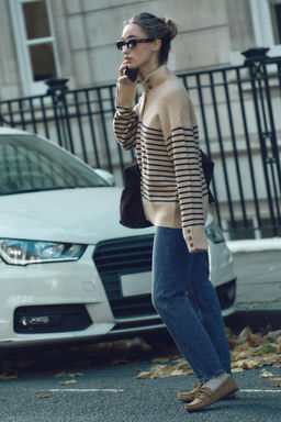 HIGH NECK KNIT SWEATER - Zara фото 2