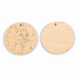 Заготовки для творчества на новый год «Шары», с карандашами