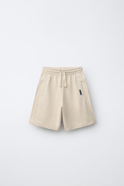 BERMUDA FELPA ETIQUETA / Piedra