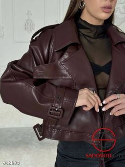 Кожаная женская куртка - Bruno фото 2