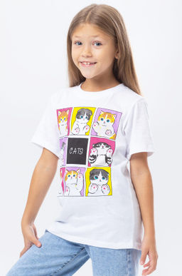 Детская хлопковая футболка Happy Fox фото 38