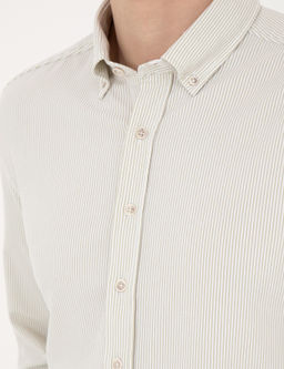 Рубашка Pierre Cardin Slim Fit зеленая