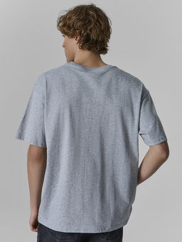 Футболка базовая прямая мужская серая - Mark formelle фото 3