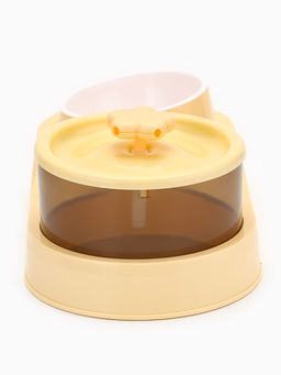 Фонтан для животных с миской, 34×17.5×11.5 см, бежевый