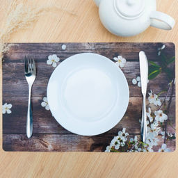 Цена за 20 шт. Салфетка сервировочная на стол Ветка яблони, 2641 см