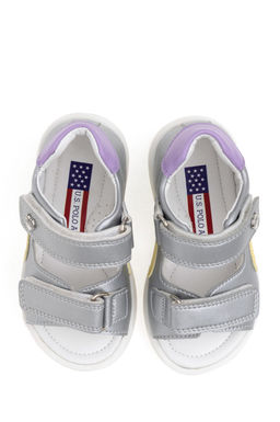 Сандалии для девочки U.S. Polo Assn S084SZ033 серые из полиуретана