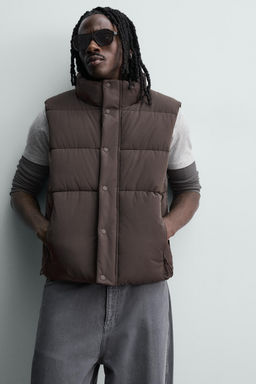 CHALECO ACOLCHADO CROPPED FIT / Marr?n - Zara фото 6