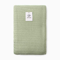 Плед «Этель» Waffle, 220×240 см, 340 г/м², оливковый