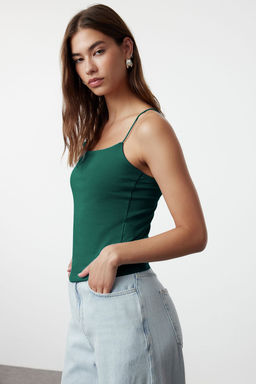 TRENDYOLMILLA Beyaz Ask?l? Regular Esnek Orme Atlet TWOSS24AL00024  фото 3