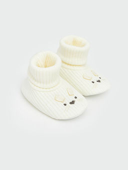 Hayvan Nak??l? K?z Bebek ?orapl? Ev Ayakkab?s?