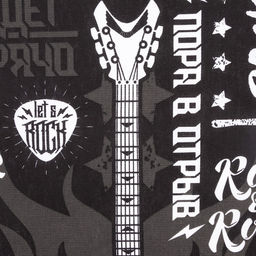 Набор кухонных полотенец Доляна Rock'n'roll 35х60см-4шт, 100% хл  фото 13