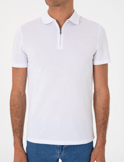 Beyaz Slim Fit Ti__rt - Cacharel фото 6