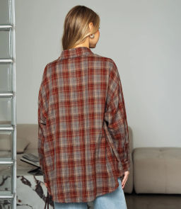 Рубашка #КТ7008 (2)-4, серый - Dommod фото 3