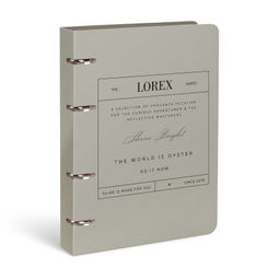 Тетрадь со см.блоком 120 л. А5 кл. на кольцах LOREX LETTERS OF NOTES мел. карт. да, soft touch.