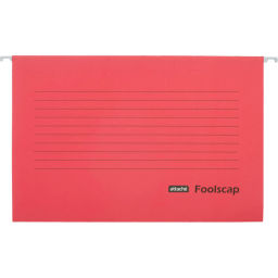 Папка подвесная Attache Foolscap, картон красный, до 200л., 5шт/уп  фото 2