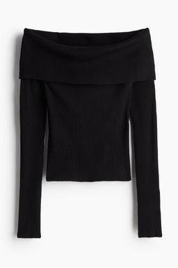 Top off-the-shoulder en punto de canale - H&m фото 6