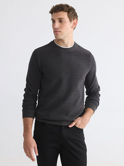 Bisiklet Yaka Erkek Sweatshirt
