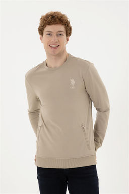 Мужской свитшот светло-хаки