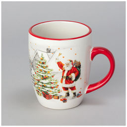 КРУЖКА AGNESS С НОВЫМ ГОДОМ! 11,5*8*10 СМ 300 МЛ (КОР=48ШТ.)