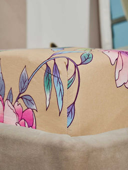 Простыня бязь на резинке - Маргарита, цвет бежевый 120х200х25