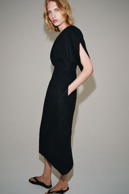 VESTIDO MIDI ZW COLLECTION / Negro - Zara фото 3