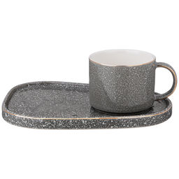 ЧАЙНАЯ ПАРА LEFARD GRAIN 220 МЛ СЕРАЯ