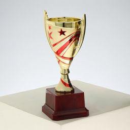 Кубок 183C, зол., подставка пластик, 18.5 9 7.5 см - Командор фото 3