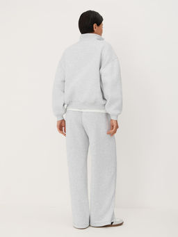 Утепленный свитшот с воротником на молнии - NEVERLATE фото 6