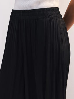 Брюки-палаццо с эластичным поясом из жатой ткани ZR2605012120-50 / Zarina