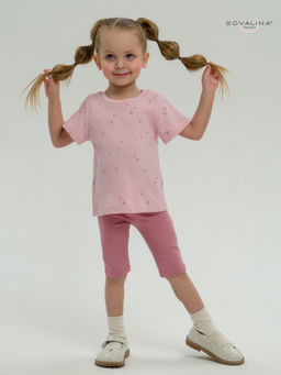 Костюм Актив лиловые сердечки-сухая роза - Sovalina фото 5