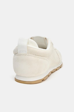 SPLIT SUEDE RUNNING TRAINERS - Zara фото 16