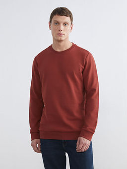 Bisiklet Yaka Erkek Sweatshirt