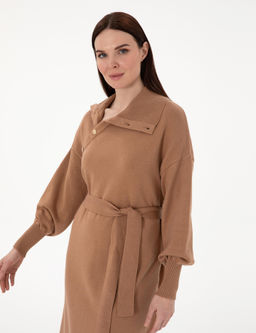Camel Comfort Fit Triko Elbise - Pierre cardin фото 2