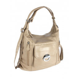Сумка женская искусственная кожа Guecca-1673 (рюкзак-change), 2отд, бежевый SALE 264961