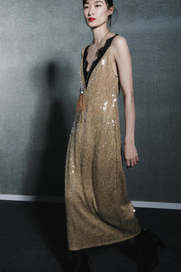 ZW COLLECTION SEQUIN LACE DRESS - Zara фото 2