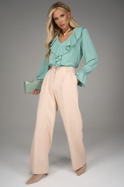 Блузка Мишель (мятный) - Эльза фото 8
