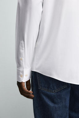 CAMISA REGULAR FIT / Blanco - Zara фото 5