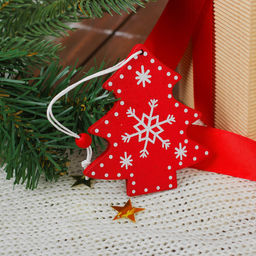 Цена за 2 шт. Елочная игрушка Снежная ёлочка