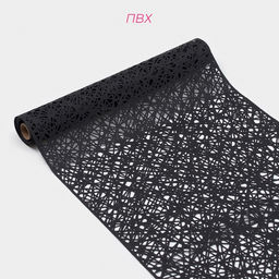 Дорожка на стол Доляна «Паутинка», 150×33 см, чёрная