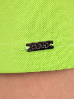 Джемпер мужской с воротником поло короткий рукав GREG G144-PO124T-CTP1085 (салат неон)  фото 2