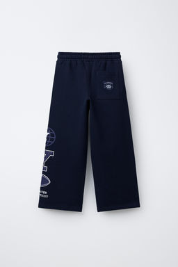 YALE UNIVERSITY WIDE-LEG PLUSH TROUSERS - Zara фото 2