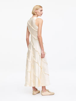 Vestido de sat?n con volantes - H&m фото 8