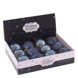 Набор из 12шт Украшение новогоднее "Шар", D 8 см, L35 W27 H8,5 см