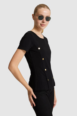 Kad_n Siyah Bisiklet Yaka Ti__rt - U.s. polo assn фото 3
