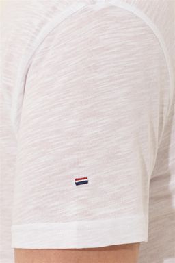 Мужская белая футболка с v-образным вырезом Basic - U.s. polo assn фото 7