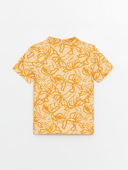 Polo Yaka Bask?l? K?sa Kollu Erkek ?ocuk Ti??rt - Waikiki фото 2