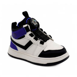 Ботинки В7772-10 черно белые