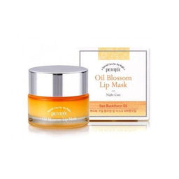 Petitfee Oil Blossom Lip Mask Sea Buckthorn Oil, 15ml - Ночная маска для губ с маслом облепихи