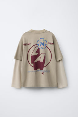 DOUBLE-SLEEVE RIDER PRINT T-SHIRT - Zara фото 2