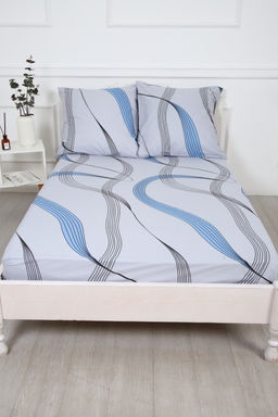 Простыня на резинке поплин Джаз